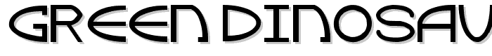 Green Dinosaur font